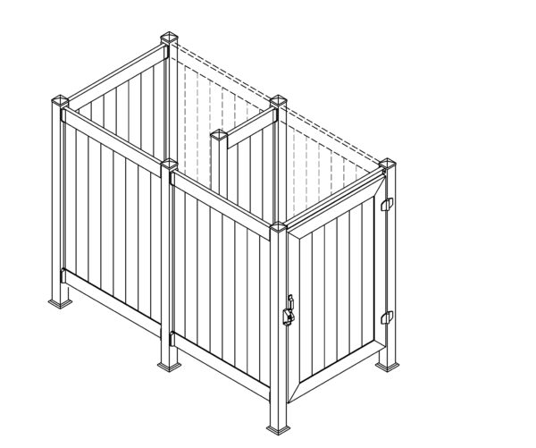 Phoenix Manufacturing Shower Enclosure 4' x 8' Side Door