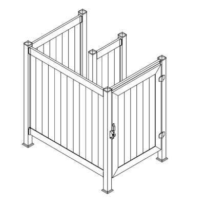 Phoenix Manufacturing Shower Enclosure 4x6 side door